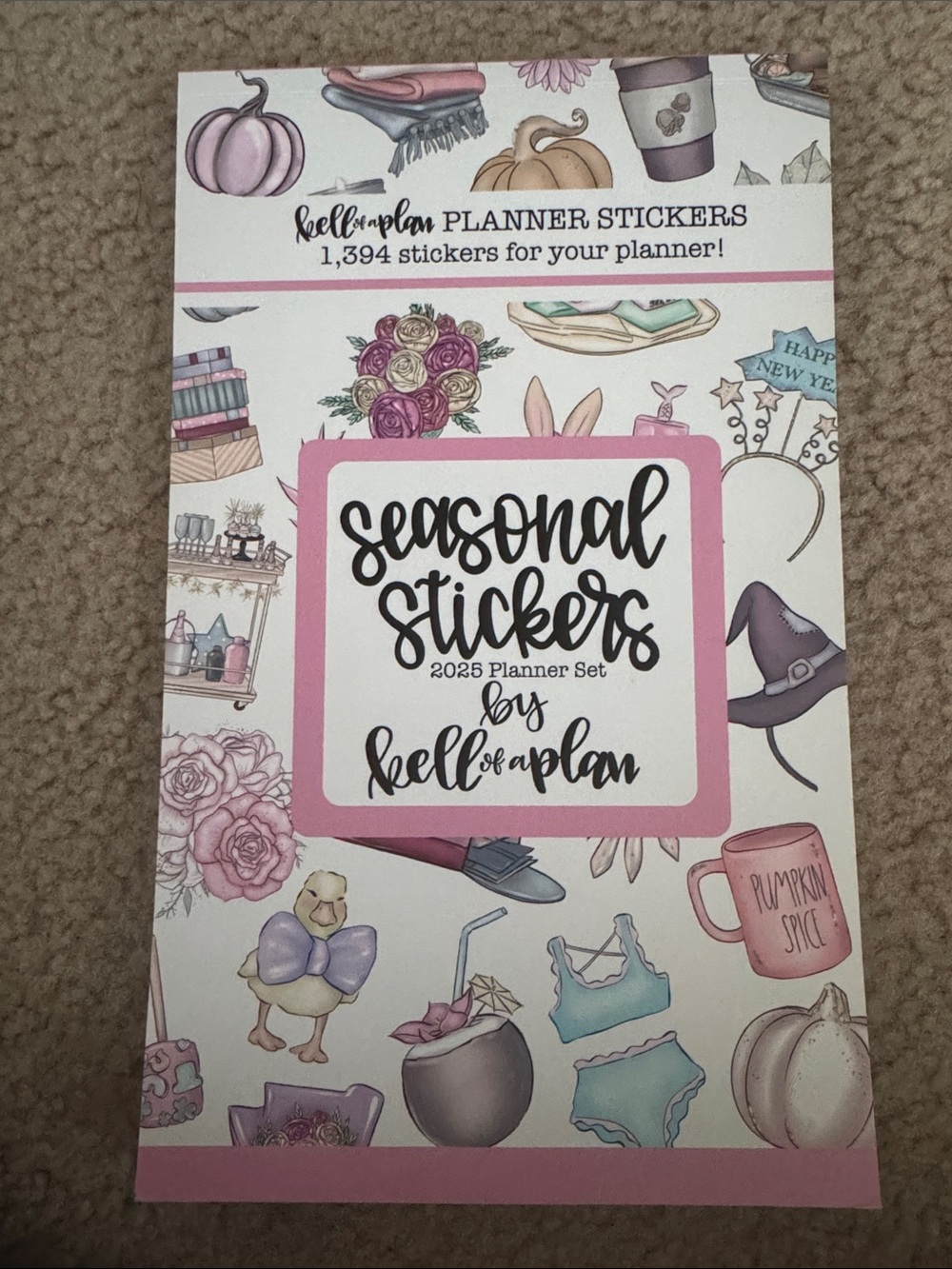 New Seasonal Stickers 2025 Planner Set